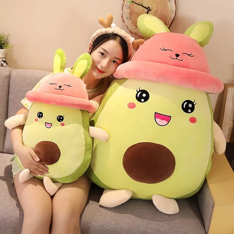 Kawaii Avocado Bunny Plush