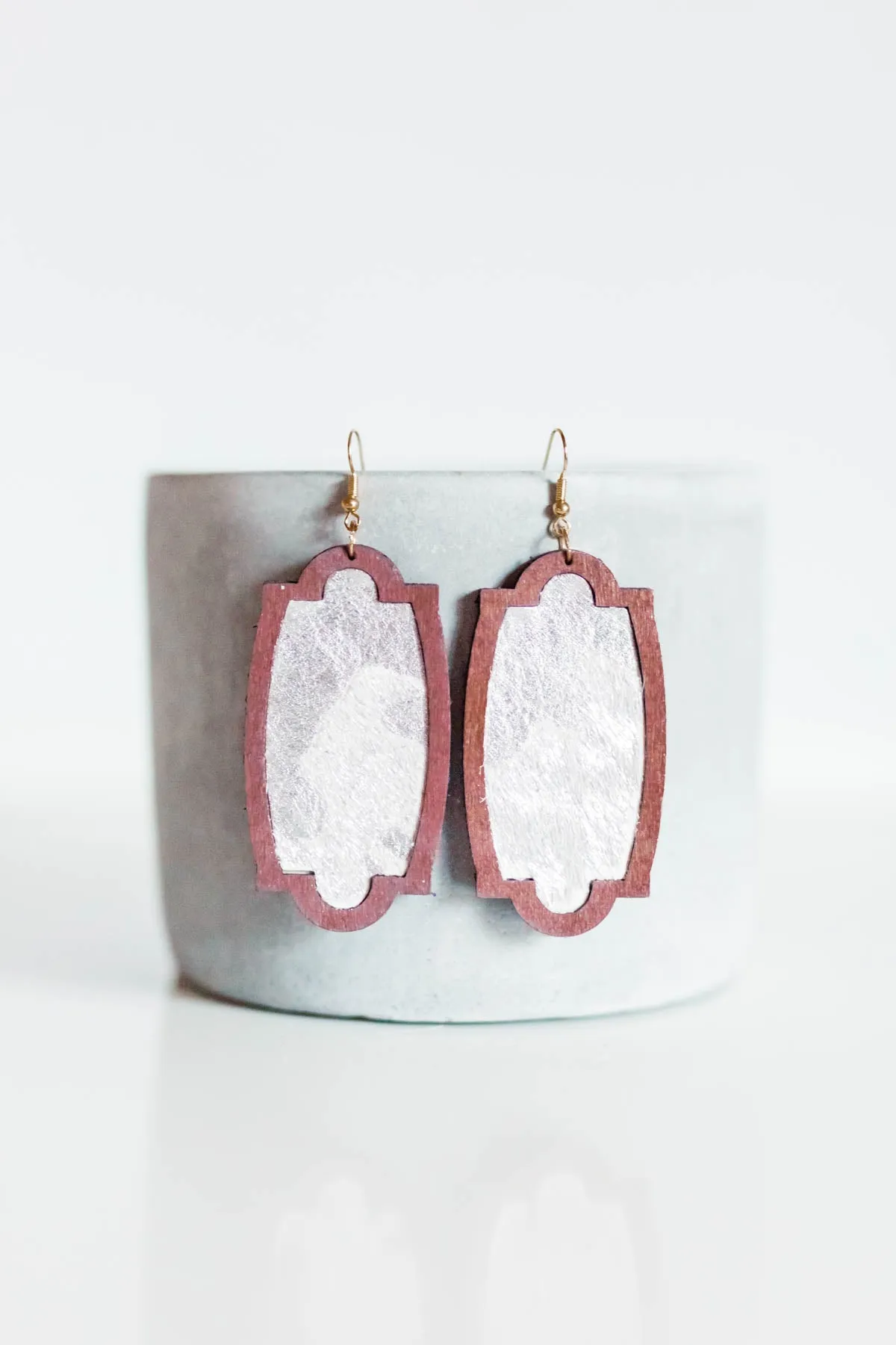 Leather & Wood Earrings | 3 Styles