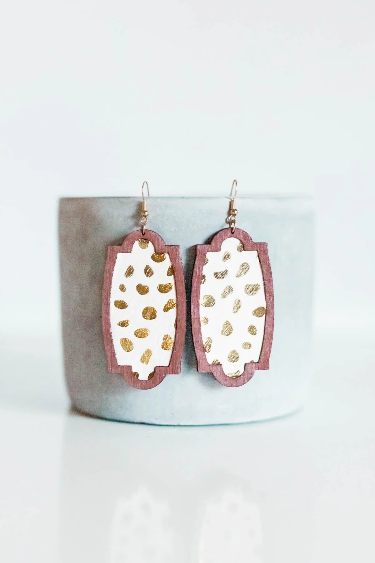 Leather & Wood Earrings | 3 Styles