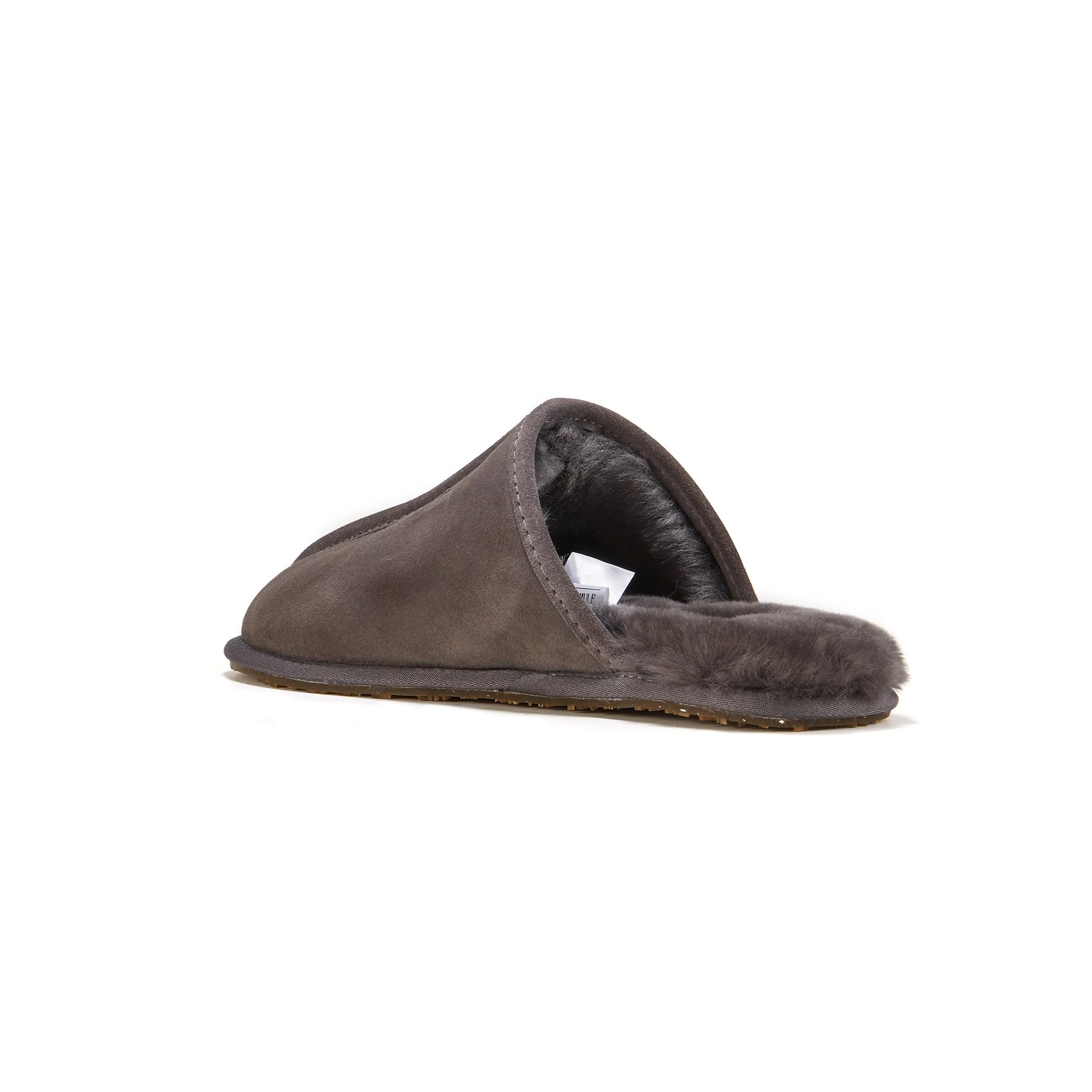 MENS CLOSED MULE GRAY