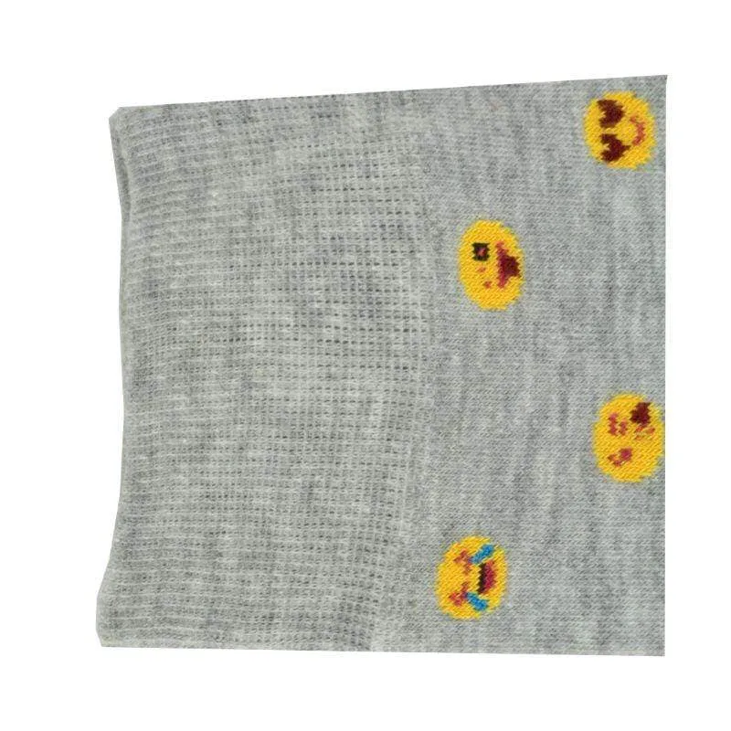 Men's Combed Cotton Socks with Emoji Design