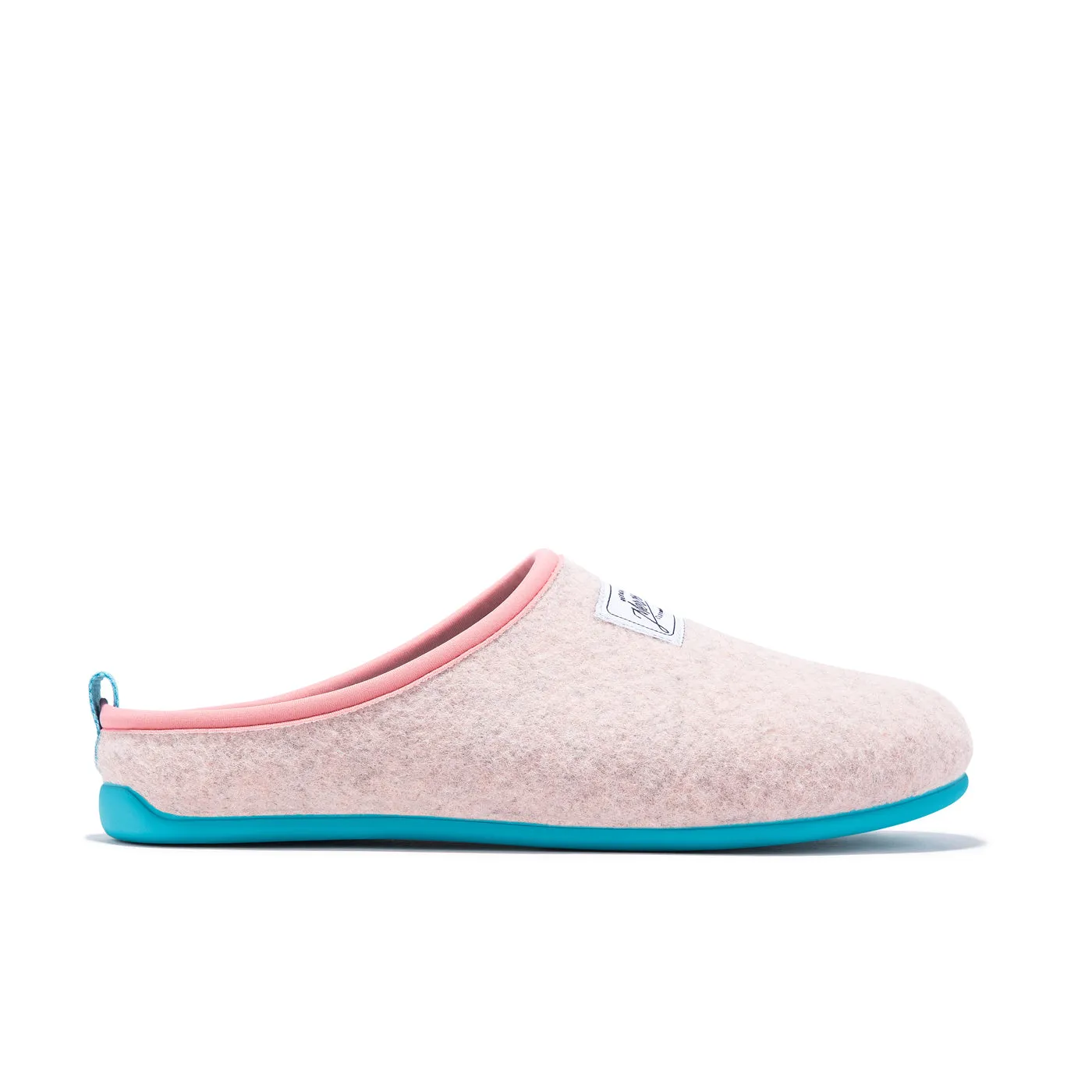 Mercredy Women's Slippers, Pink & Turquoise