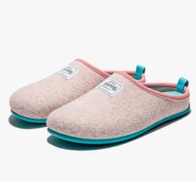 Mercredy Women's Slippers, Pink & Turquoise