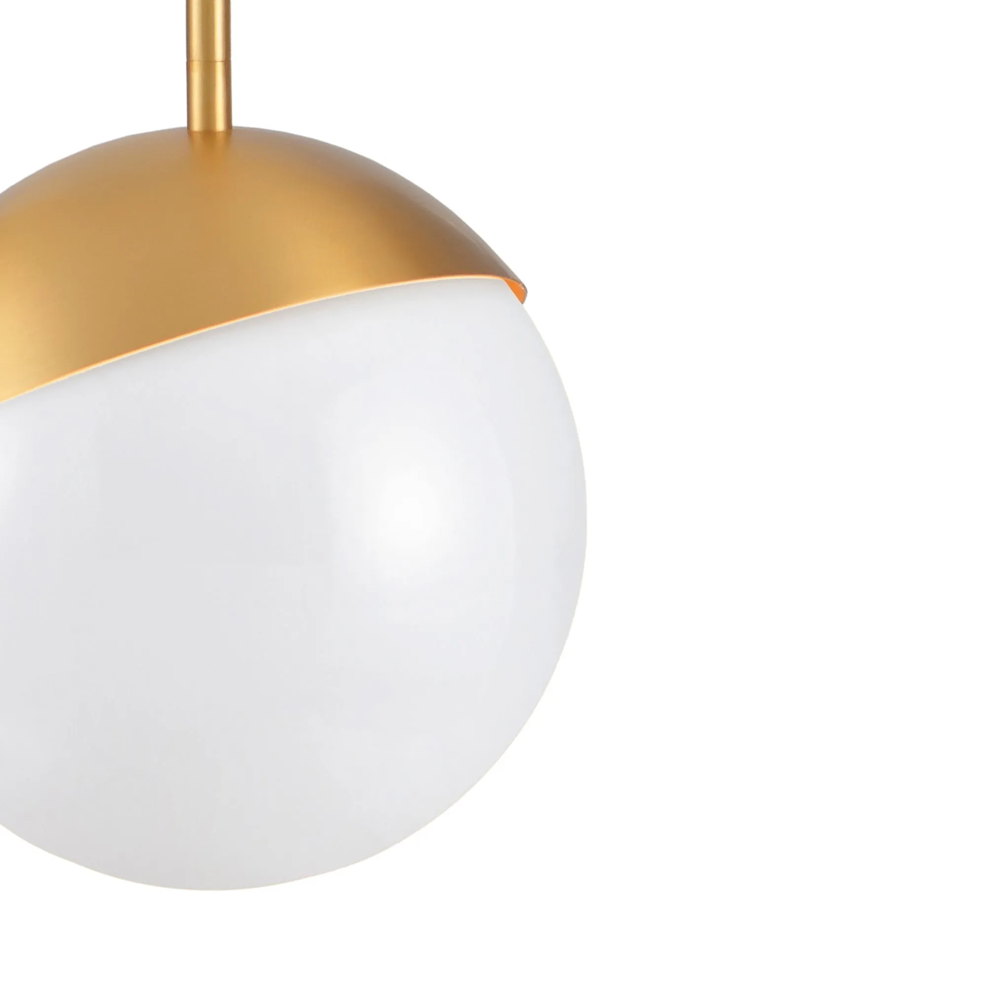 Milan 1-Light Globe Pendant Light in Brushed Gold