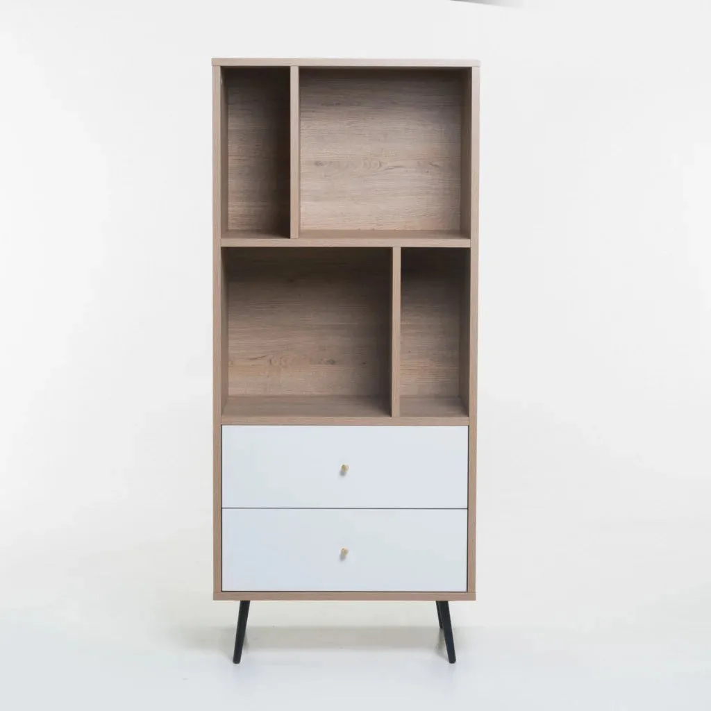 MONZA 2 DRAWER MULTI SHELF UNIT
