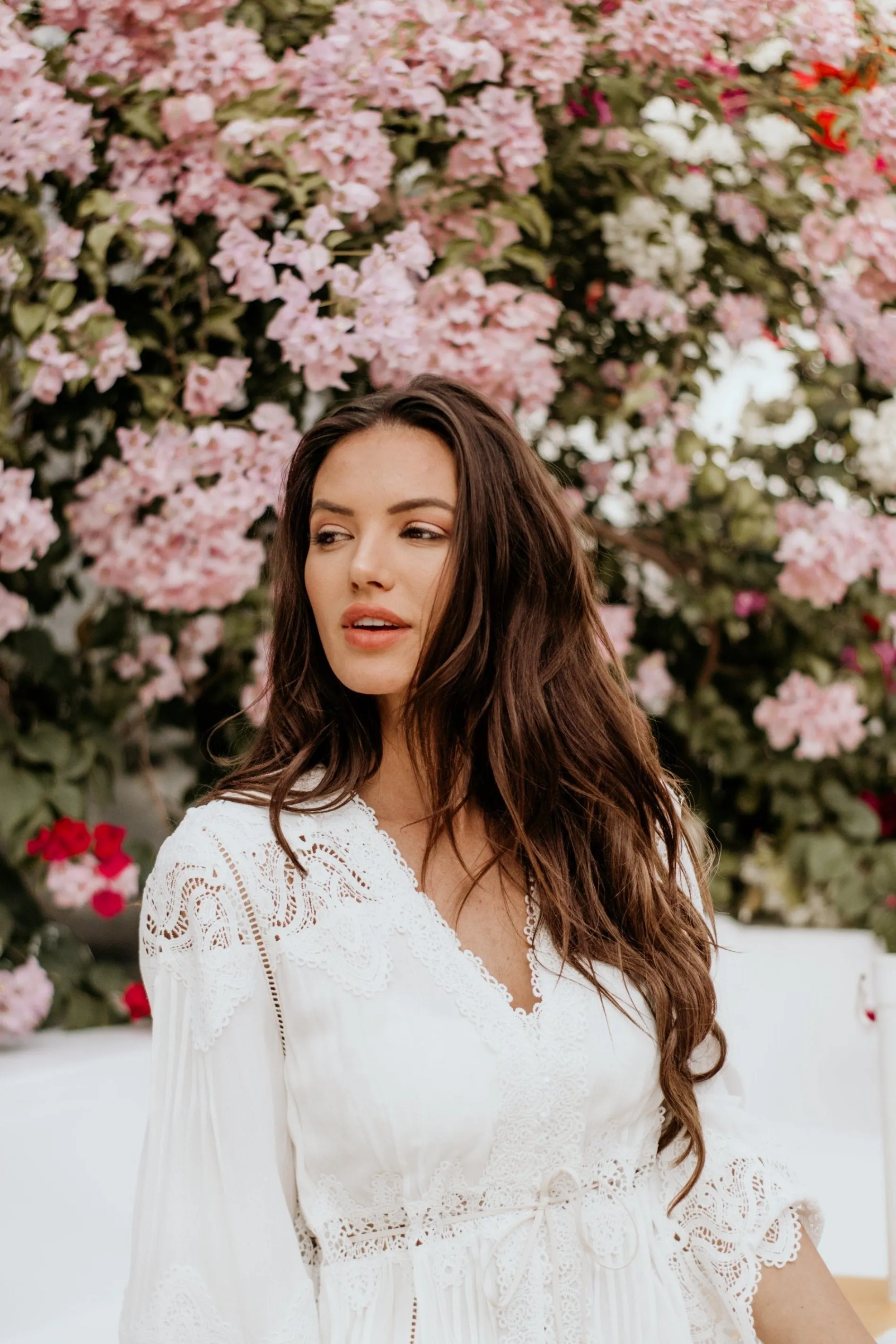 Moroccan Lace White Dress