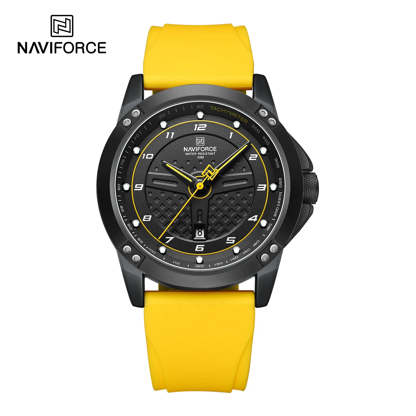 NAVIFORCE 8031 Luxury customized watch for men Quartz Wristwatches Fumed Silica Leather casual Reloj Hombre