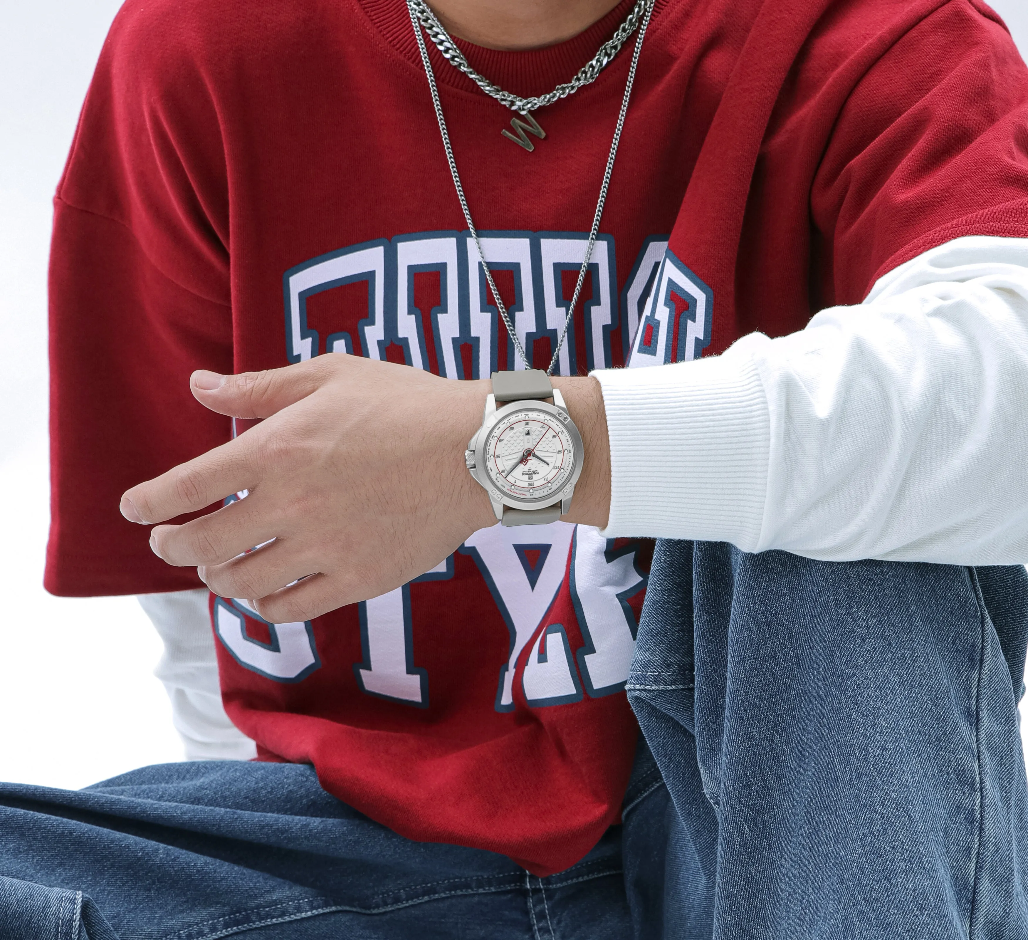 NAVIFORCE 8031 Luxury customized watch for men Quartz Wristwatches Fumed Silica Leather casual Reloj Hombre