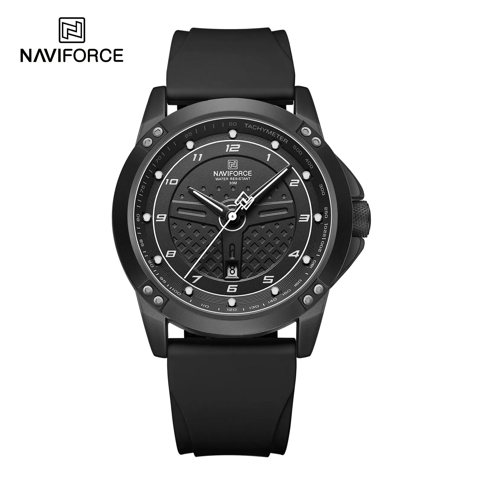 NAVIFORCE 8031 Luxury customized watch for men Quartz Wristwatches Fumed Silica Leather casual Reloj Hombre