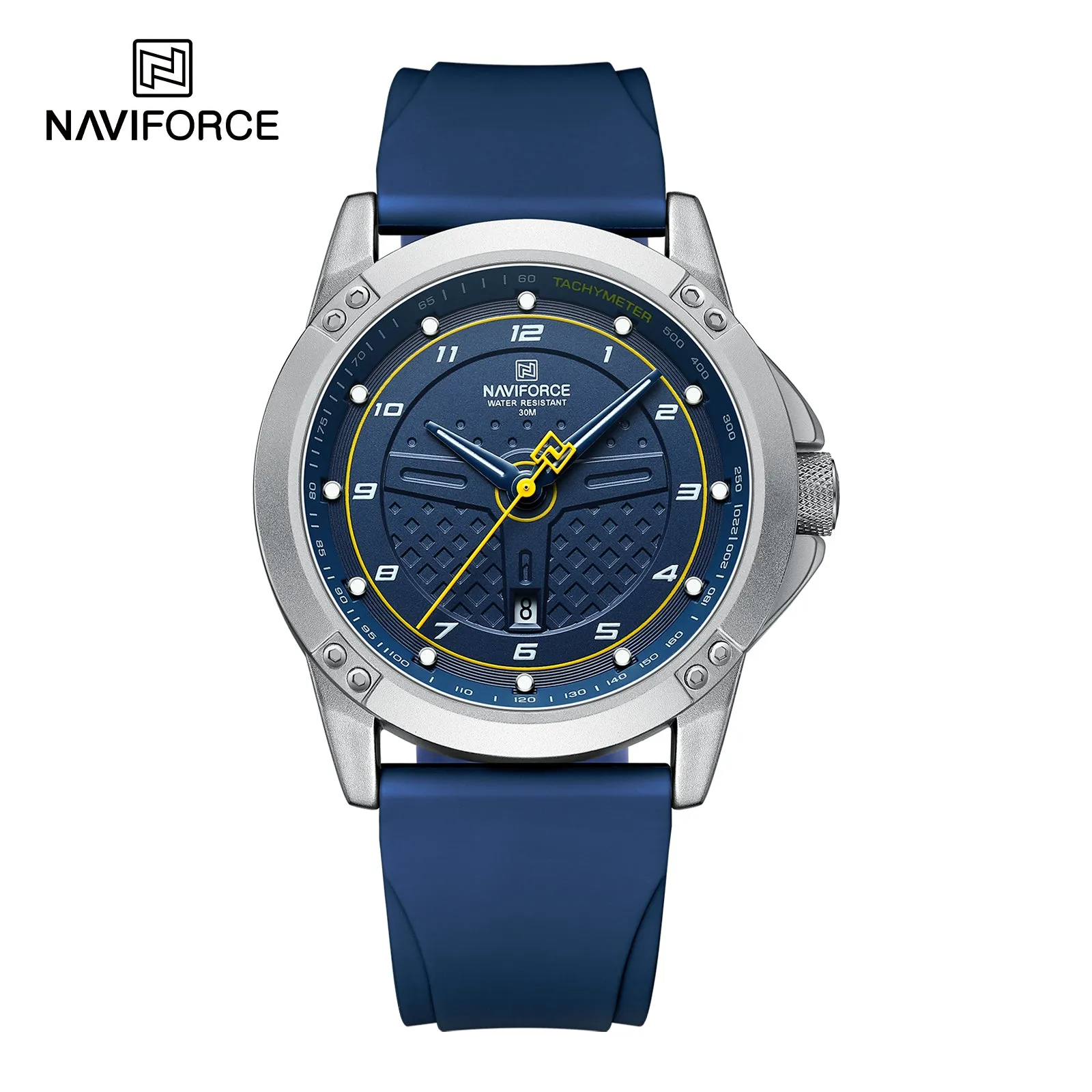 NAVIFORCE 8031 Luxury customized watch for men Quartz Wristwatches Fumed Silica Leather casual Reloj Hombre