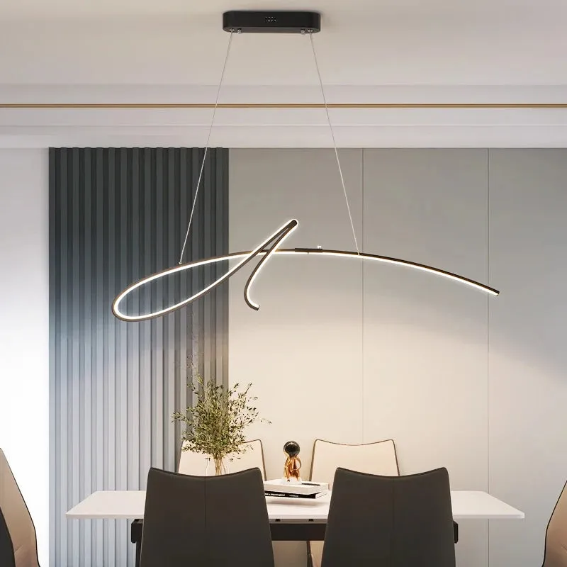 NEO Chasar Gold / Black painted Modern LED pendant lights for Dining / Kitchen