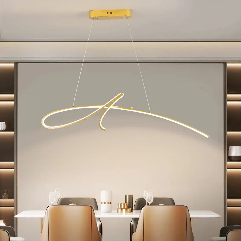 NEO Chasar Gold / Black painted Modern LED pendant lights for Dining / Kitchen
