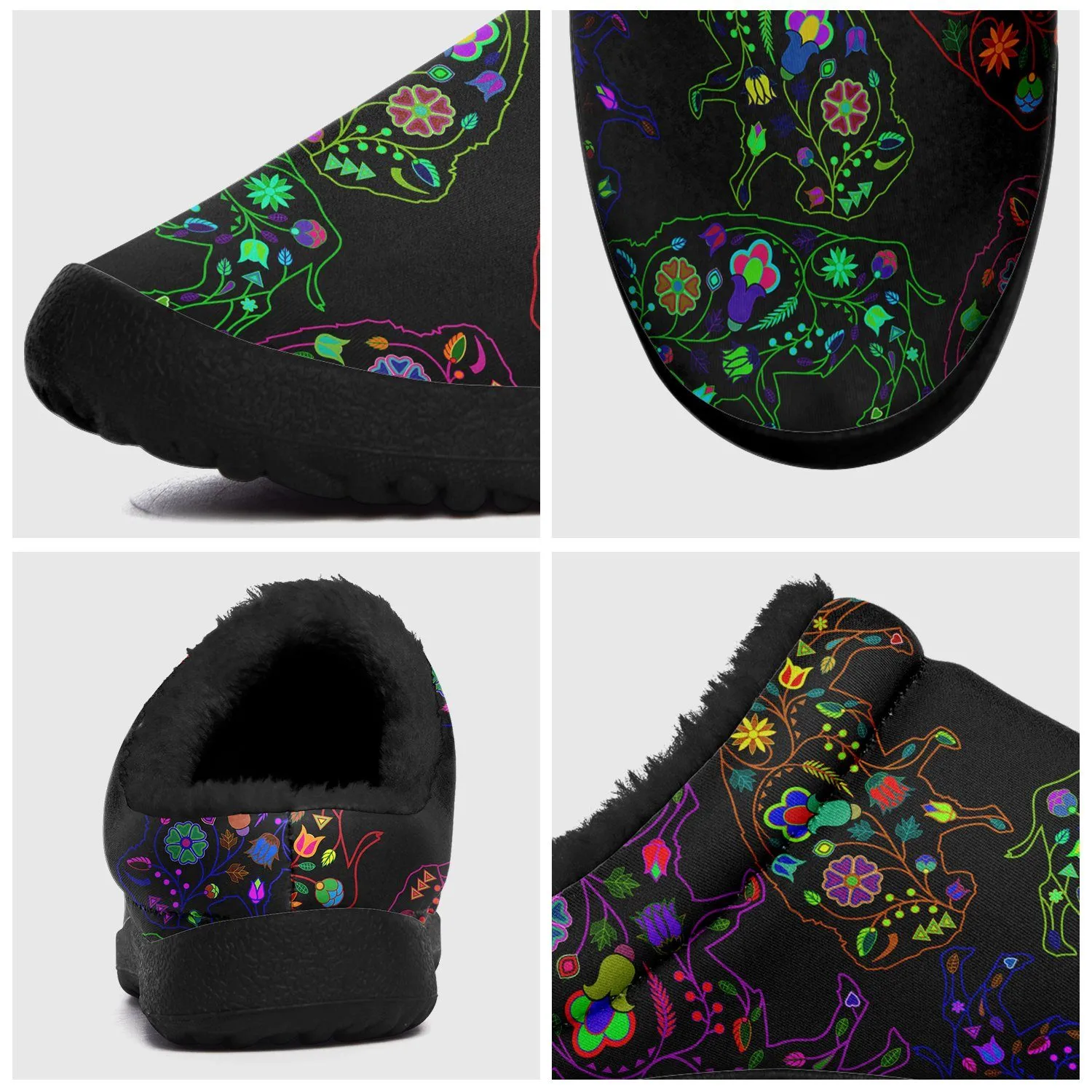 Neon Floral Buffalos Ikinnii