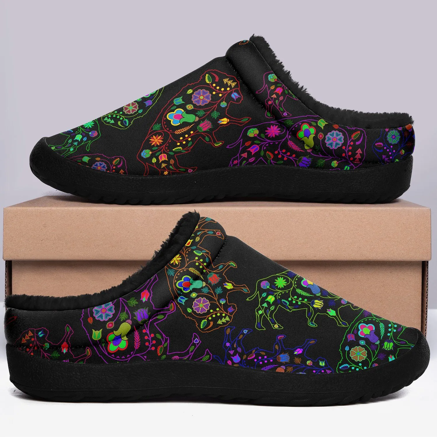 Neon Floral Buffalos Ikinnii