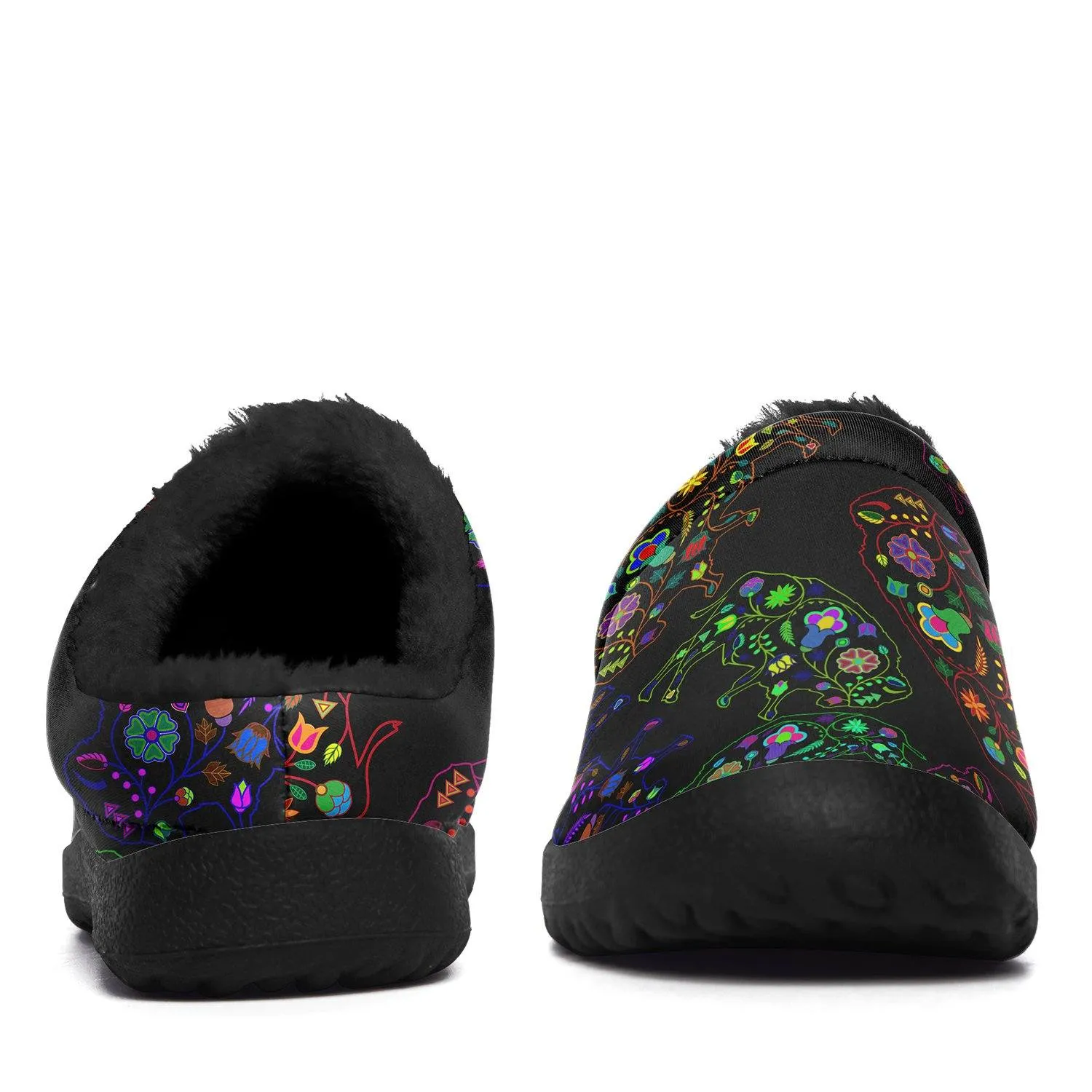 Neon Floral Buffalos Ikinnii
