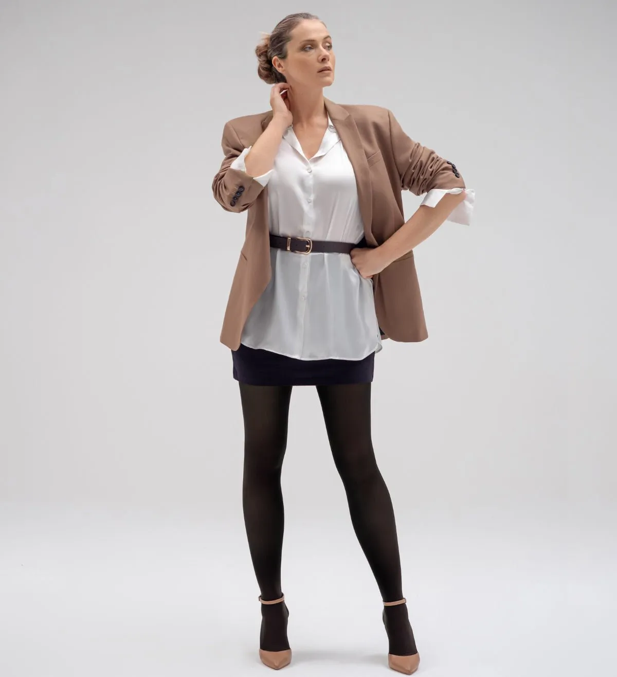 OPEN BOX: Classic Compression Closed Toe Pantyhose