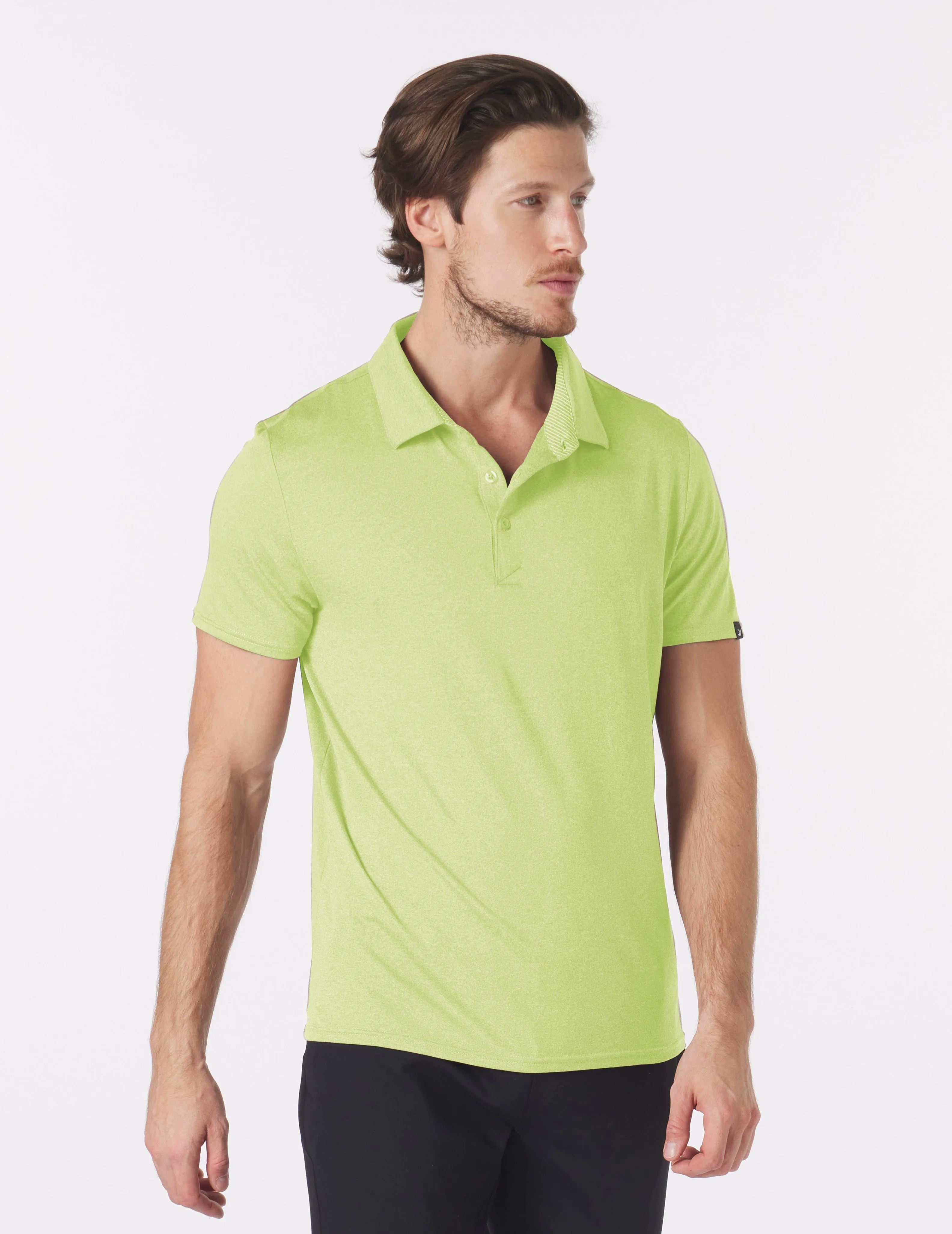 Pin Seeker Polo: Honey Dew Heather