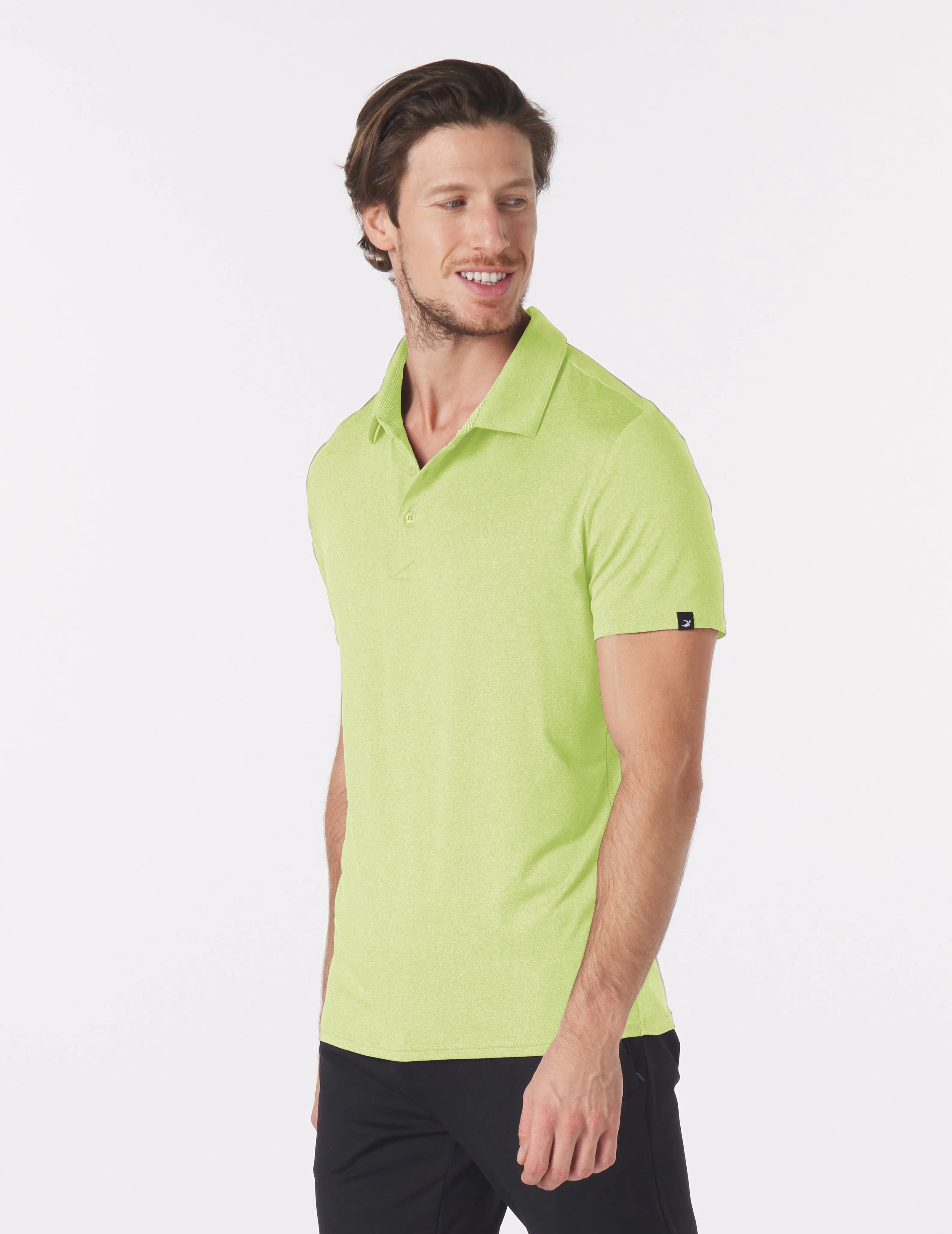 Pin Seeker Polo: Honey Dew Heather