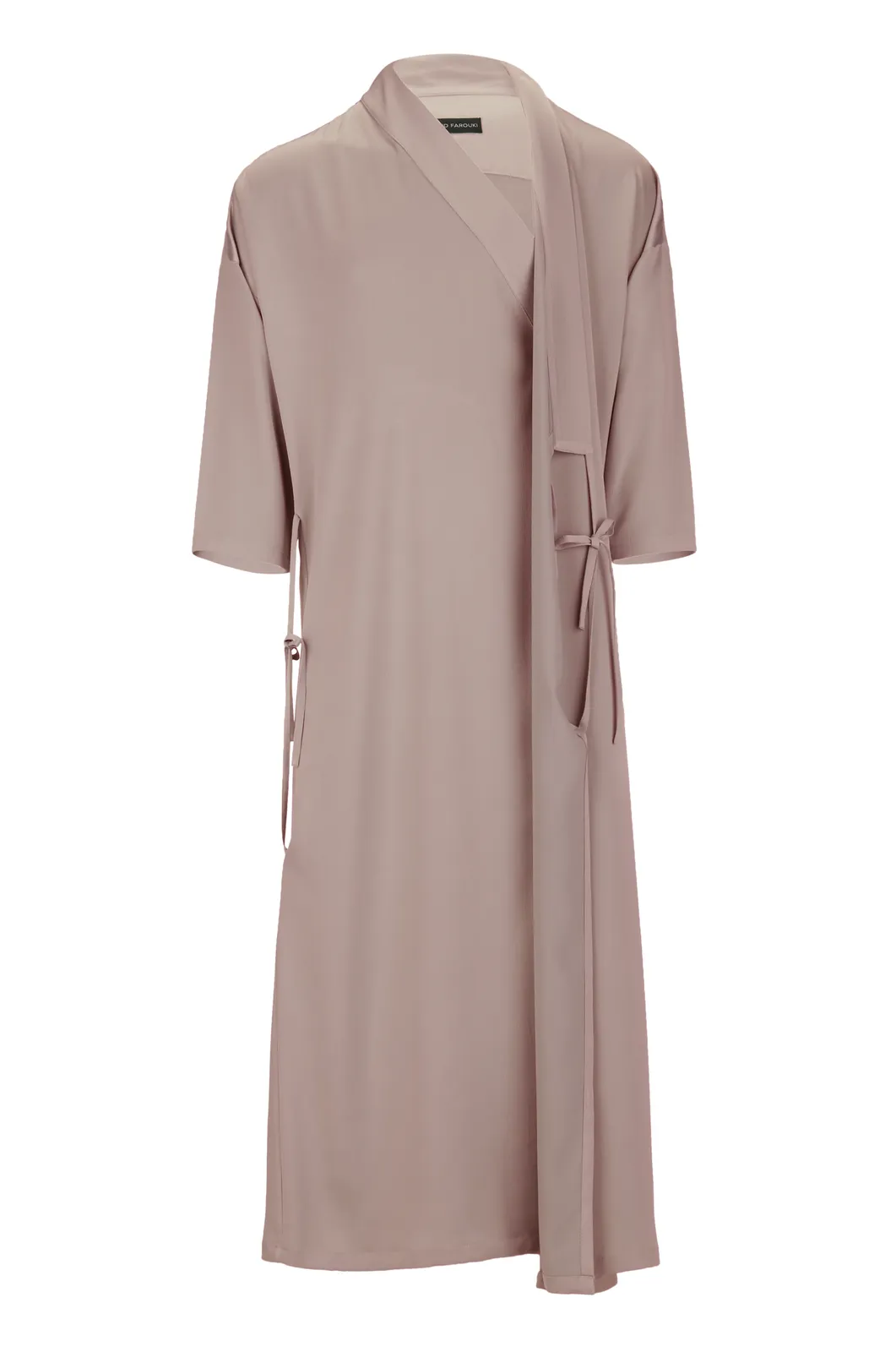 Pink Tie Detail Bisht