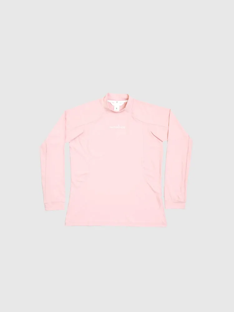 Softouch Long Sleeve Mock Neck Tee - Pink