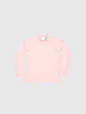 Softouch Long Sleeve Mock Neck Tee - Pink
