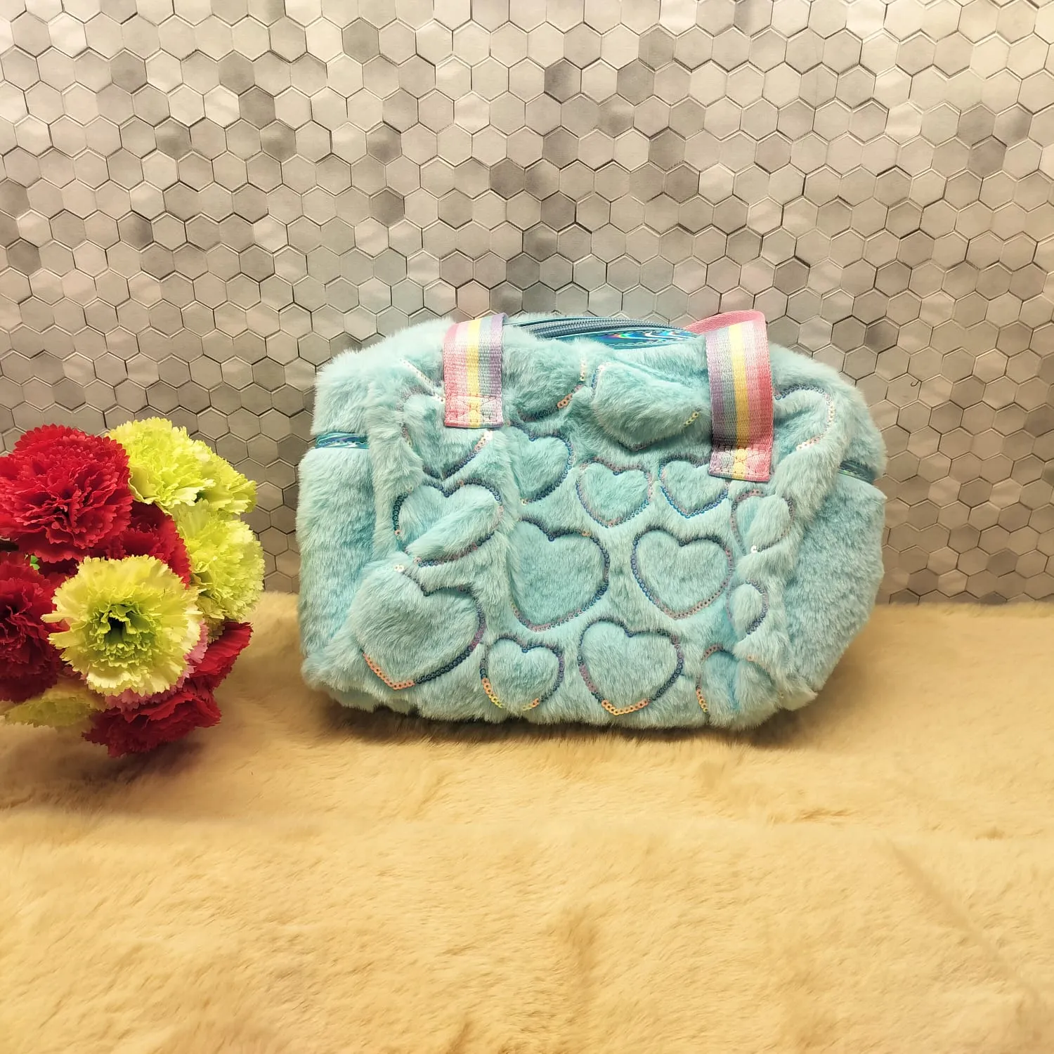 Stylish And  Adorable Plush Handbag.