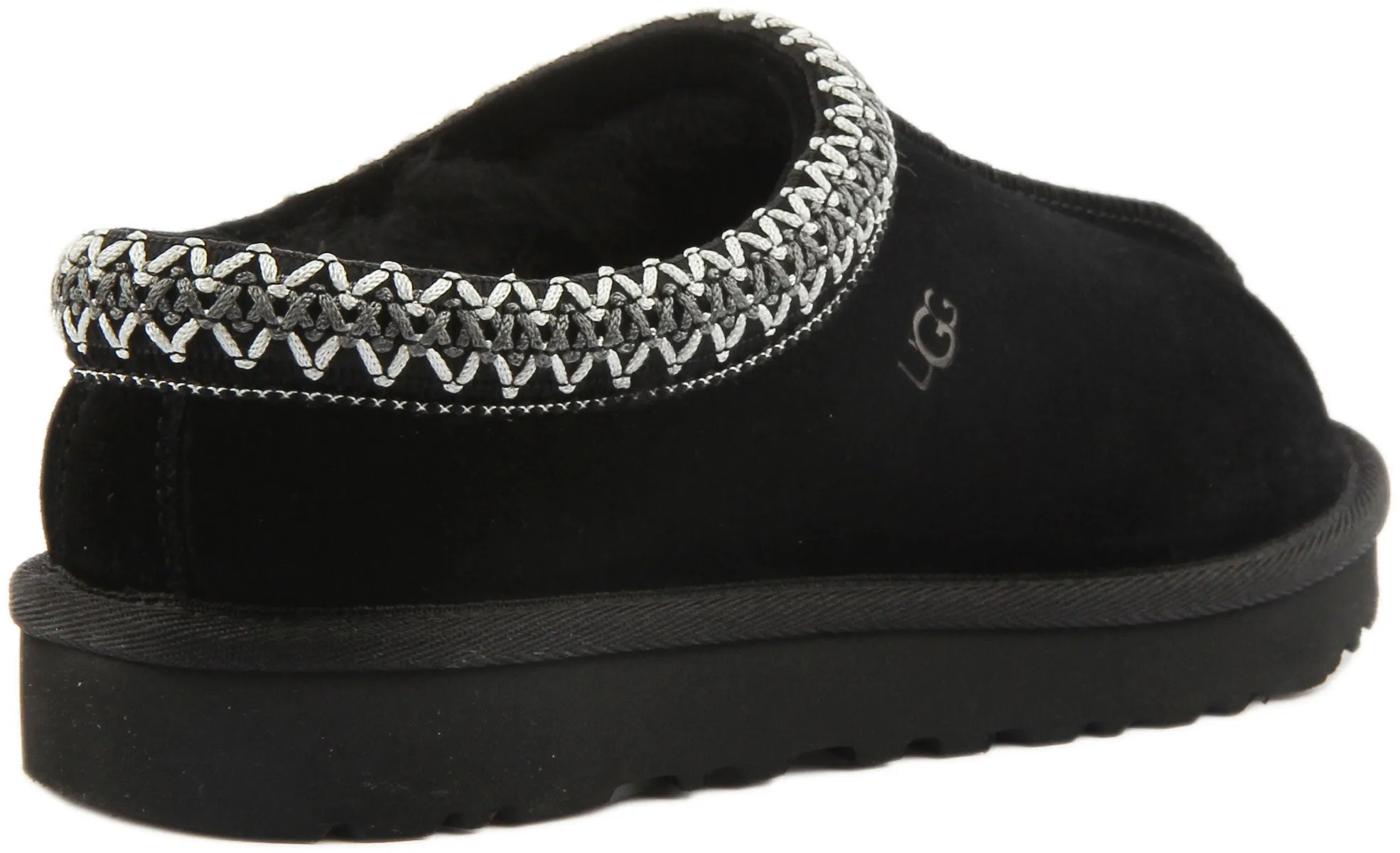 Ugg Tasman Sheepskin Slipper In Black For Women