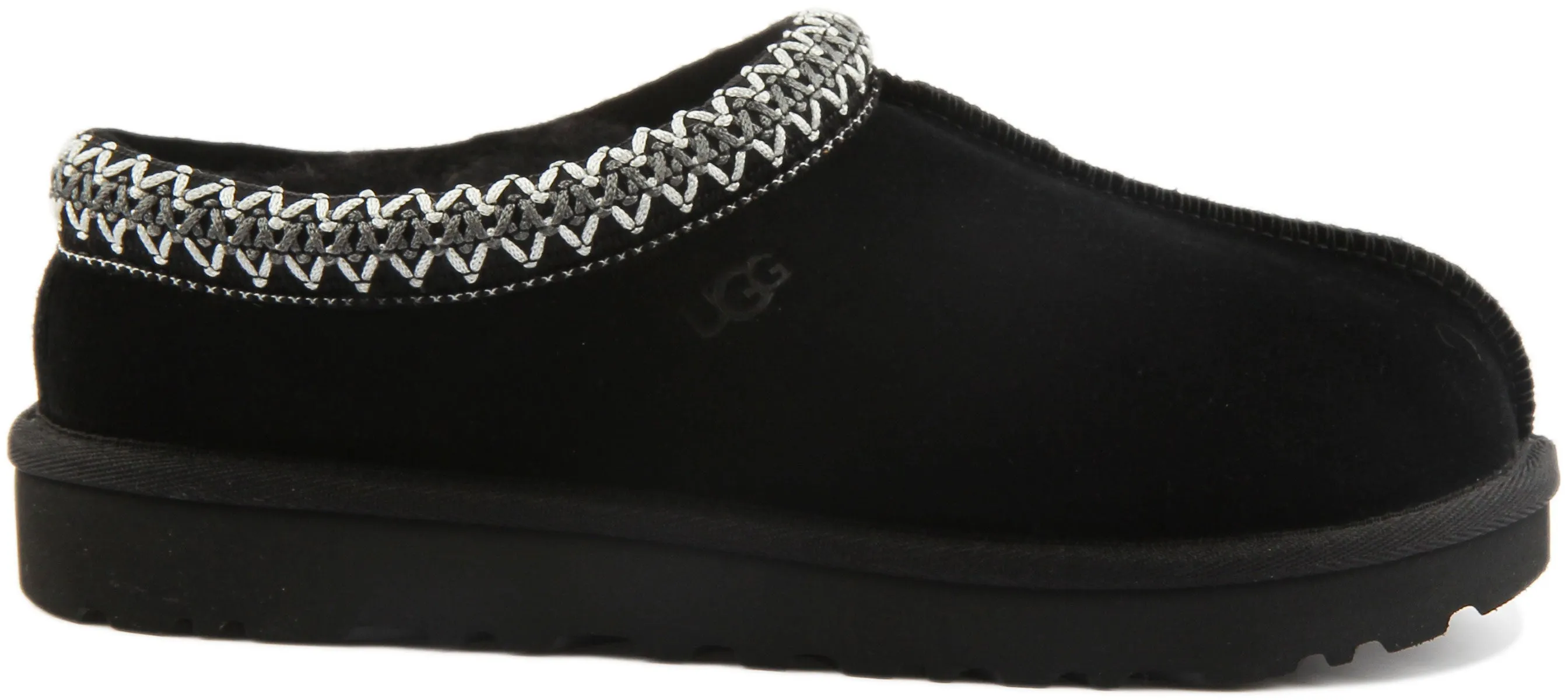 Ugg Tasman Sheepskin Slipper In Black For Women