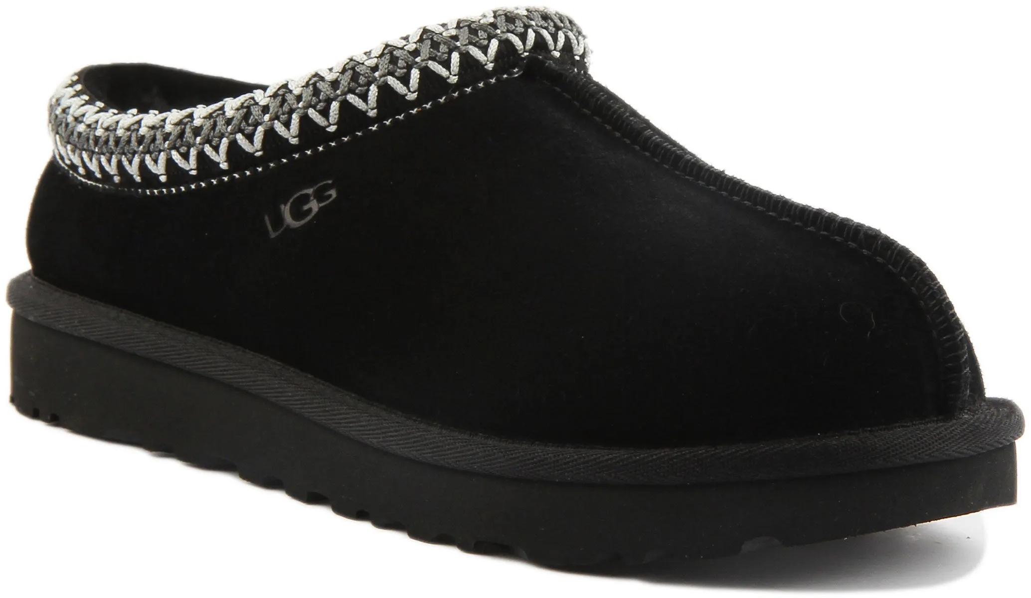 Ugg Tasman Sheepskin Slipper In Black For Women