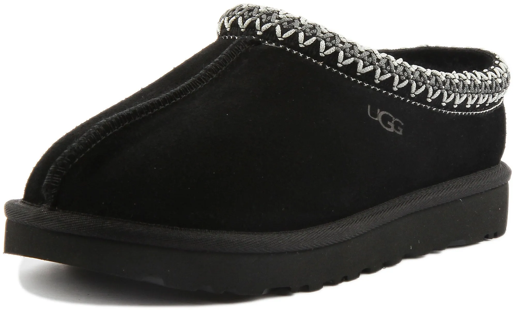 Ugg Tasman Sheepskin Slipper In Black For Women