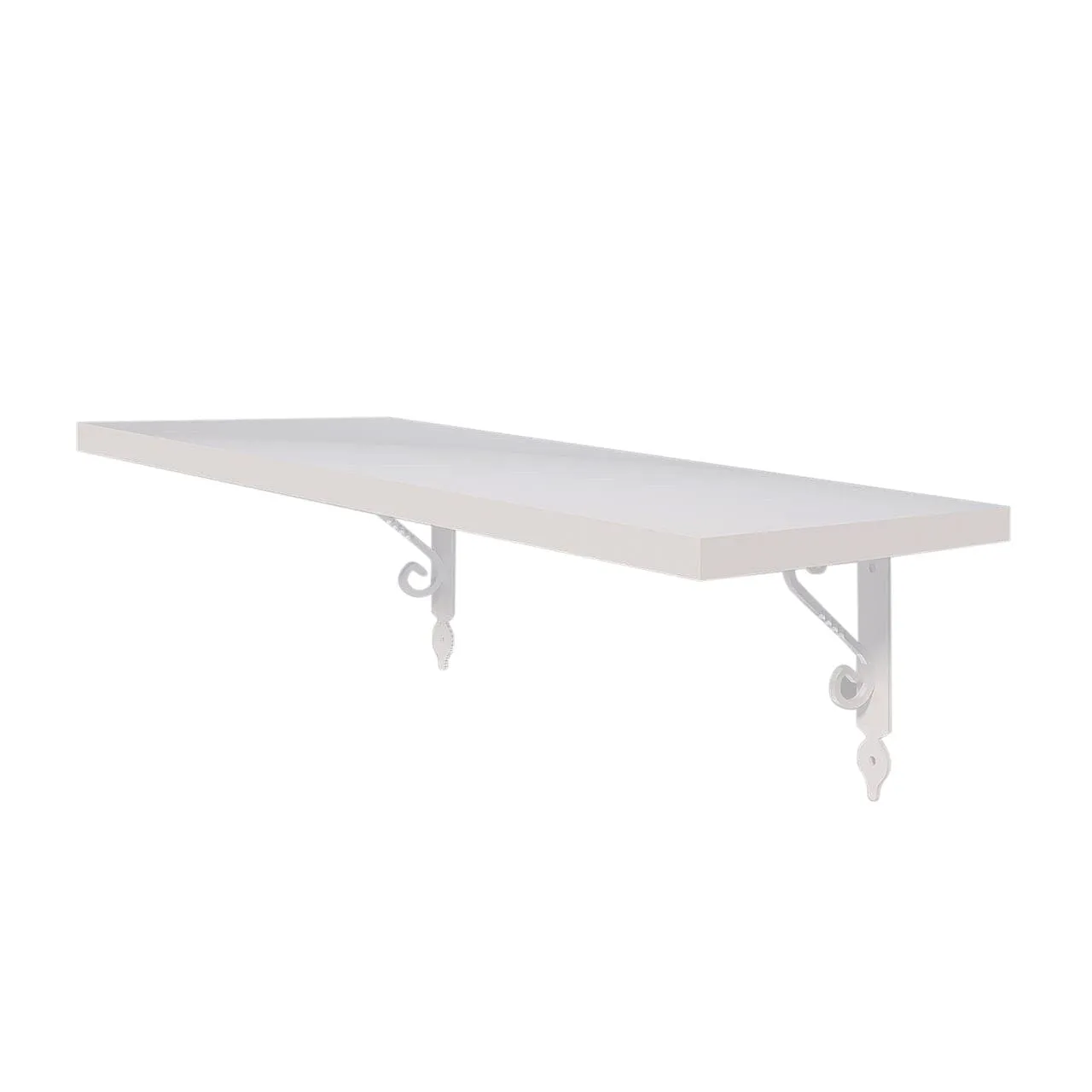 Wall Shelf Retro - White, Shiny White