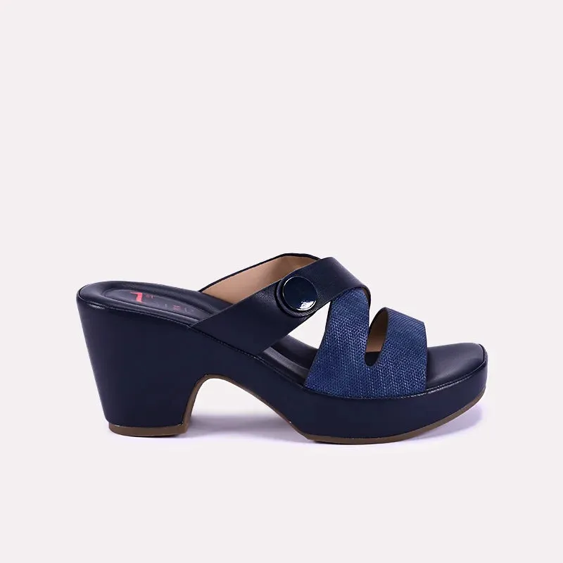 Yara Blue Heel Slippers 0412610